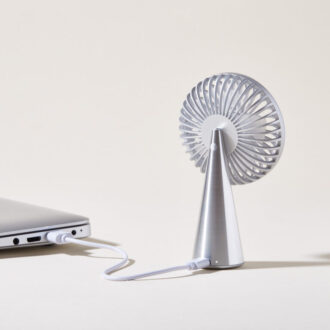 Lexon Design WINO Mini Portable Wireless Fan - Titanium