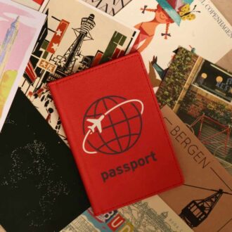 Kikkerland Red Jet Set Passport Case