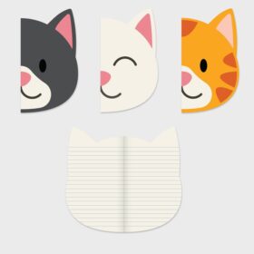 Suck UK Animal Notebook Set of 3pcs. – Cat