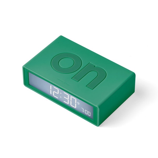 Lexon_Design_FLIP+Alarm_Clock-Green_Emerald