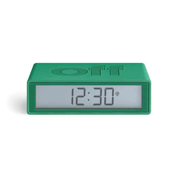 Lexon_Design_FLIP+Alarm_Clock-Green_Emerald