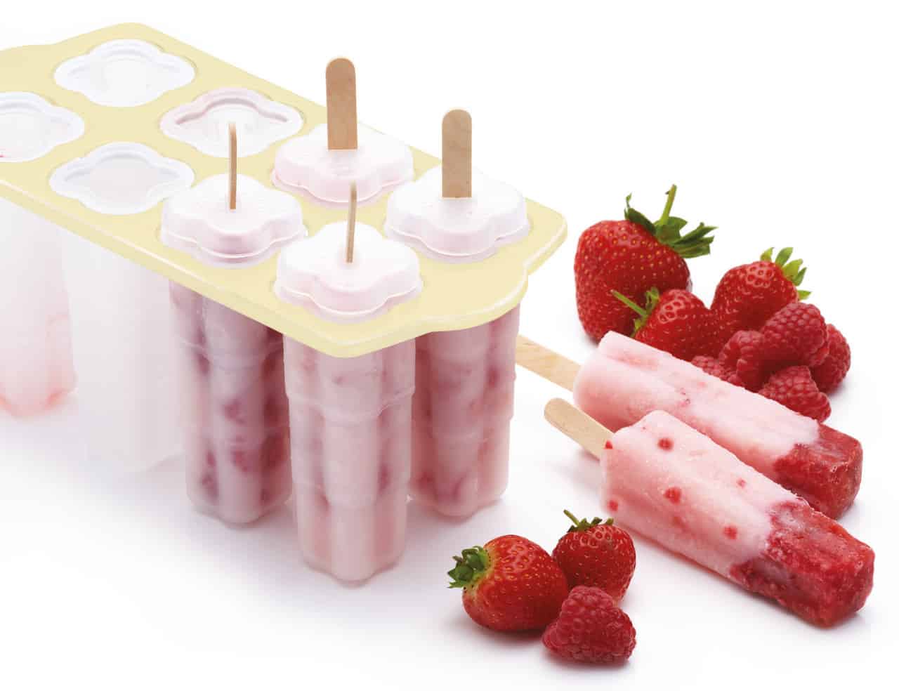 KitchenCraft Deluxe BPA-Free Plastic Ice Lolly Moulds