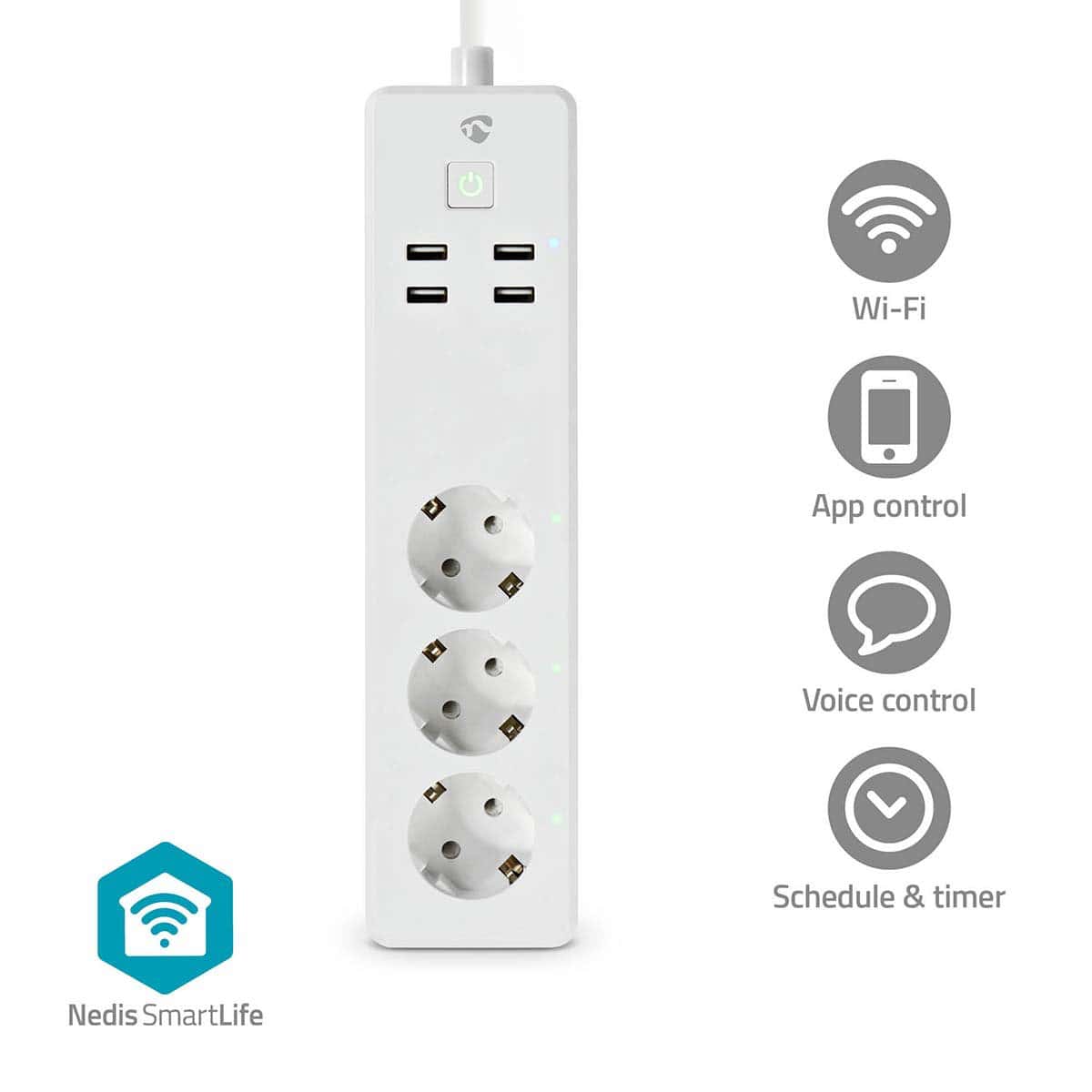 SmartLife Power Strip with UPS and Plugs
