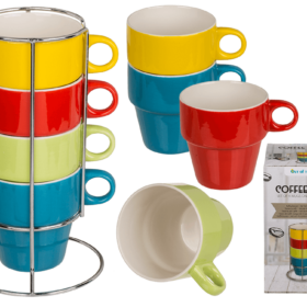 xícaras de café coloridas