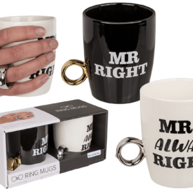 Kaffeetassen Mr Right Mrs Always Right