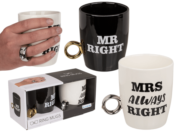Coffee Mugs Mr right Mrs Always Right