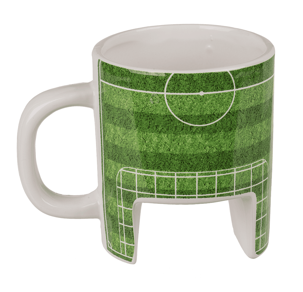Kavos puodelis futbolo aistruoliui