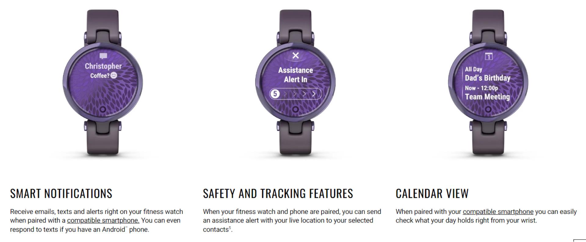 Garmin Lily® - Sport Edition | Midnight Orchid - Deep Orchid