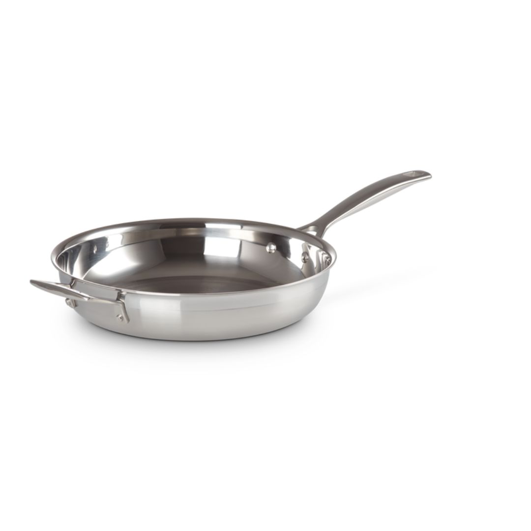 Le Creuset Stainless Steel Uncoated Frying Pan - 28cm