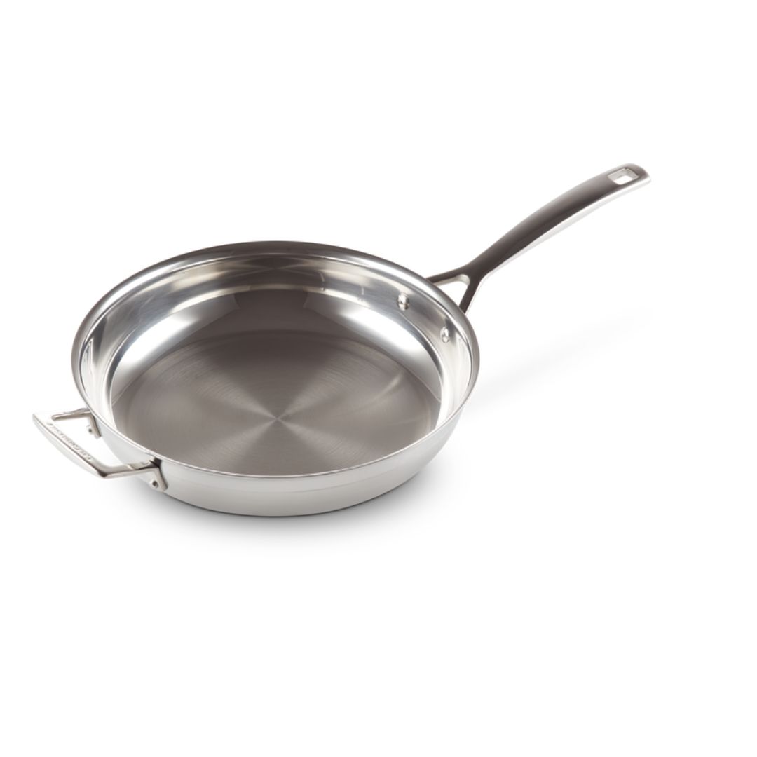 Le Creuset Stainless Steel Uncoated Frying Pan - 28cm