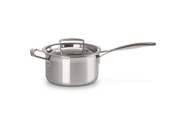 Le Creuset Stainless Steel Saucepan with Lid – 16cm