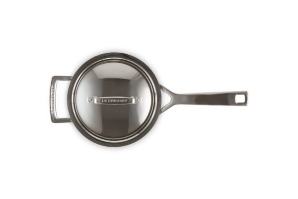 Le Creuset Roestvrijstalen Steelpan met Deksel – 16cm