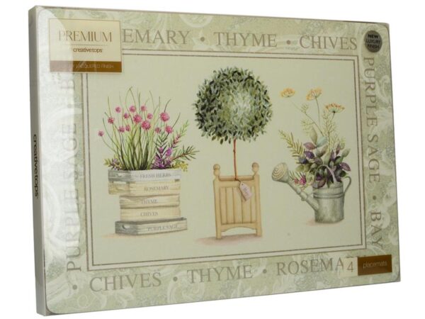 Creative Tops Grote Premium Placemats Set - Topiary