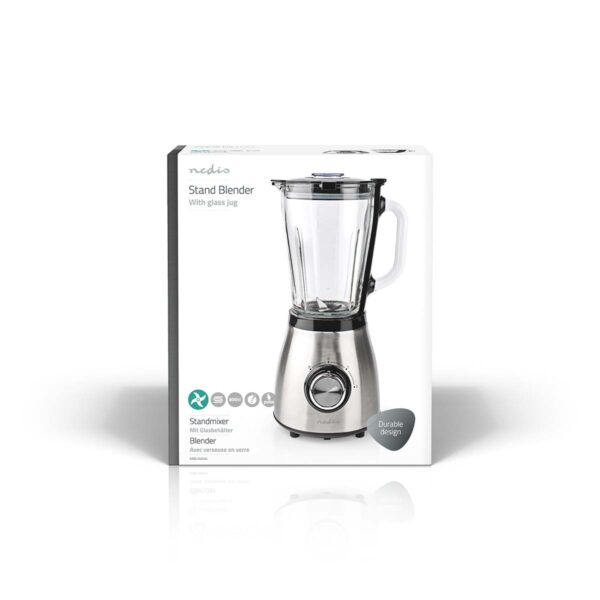 Nedis Stand Blender 800W | 1.5L | 2speed | Black/Silver