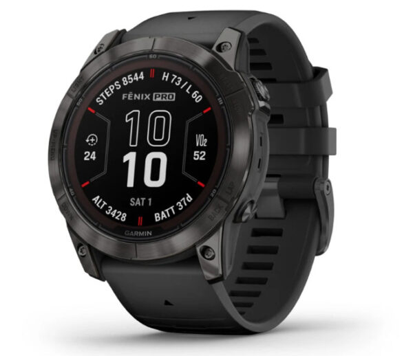 Garmin Fenix® 7X Pro Sapphire Solar | Carbon Grey | Black