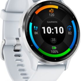 Garmin Venu® 3 Fitness Smartwatch | Silver | Whiite