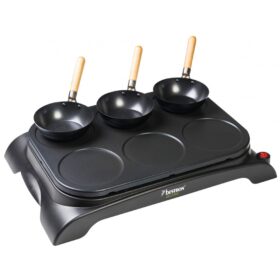 Bestron Party Wok & Crepemaker Set - 6 persons