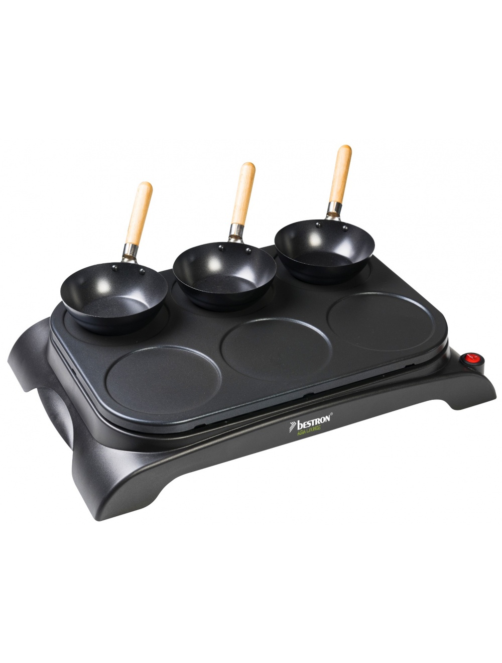 Bestron Party Wok & Crepemaker Set - 6 persons