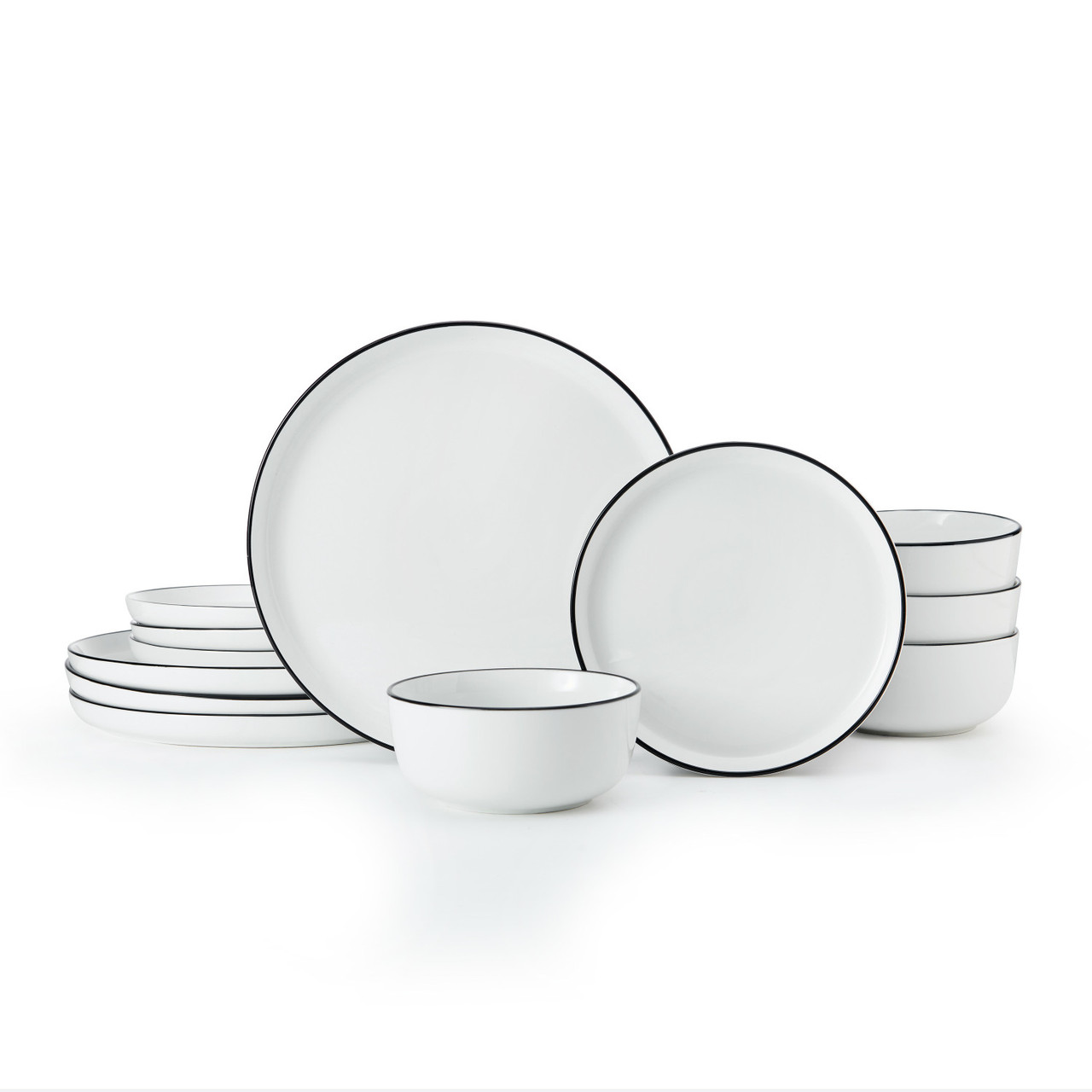 Mikasa Limestone Porcelain Dinner Set - 12pcs - White
