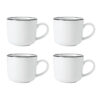 Mikasa Limestone Porcelain Mug 360ml Set - 4 pcs - White