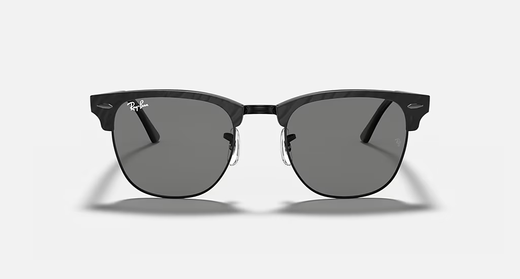 Ray-Ban Clubmaster Marble | Black/Grey | Size L