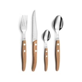 Amefa Lou Laguiole Canopee Cutlery Set - 24pcs - Wood