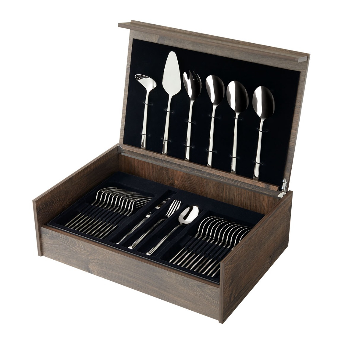 Amefa Ventura Cutlery Set | 78pcs | 12 persons | Wooden Box