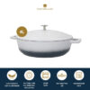 MasterClass Cast Aluminium Casserole 4L. - Ombre Grey