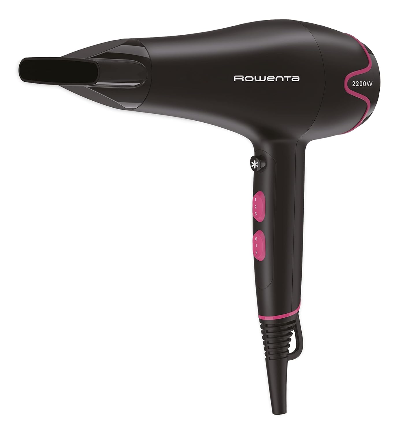 Rowenta Hair Dryer Elite Motion Dry 2200W Black Pink