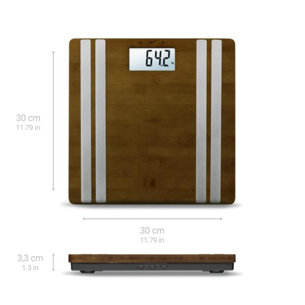 Medisana BS552 Connect Body Analysis Scale - Bamboo