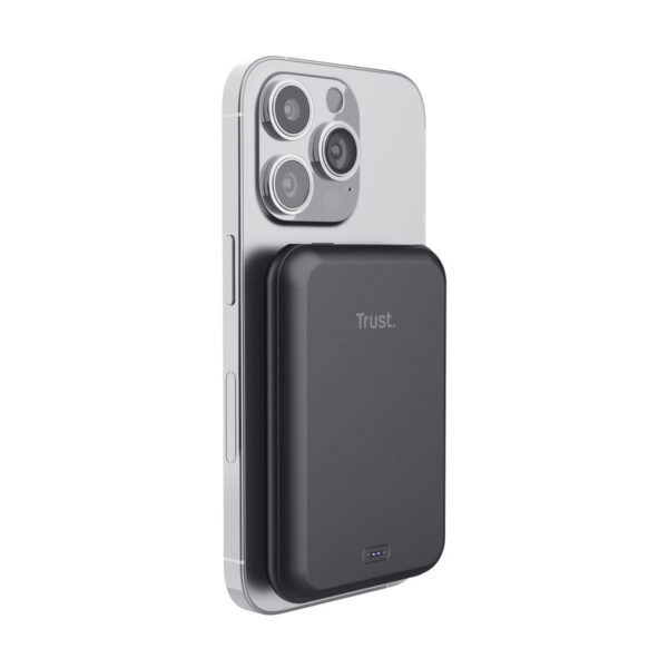 Trust Magno Magnetic Wireless Powerbank 5000mAh - Black