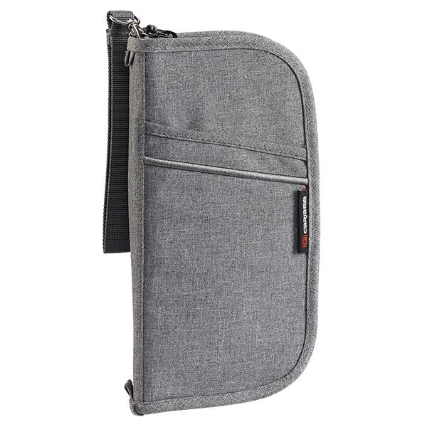 Caribee Document Wallet - Charcoal Distress