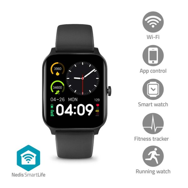 Nedis SmartLife Watch | IP68 | Fitness Tracker | Black