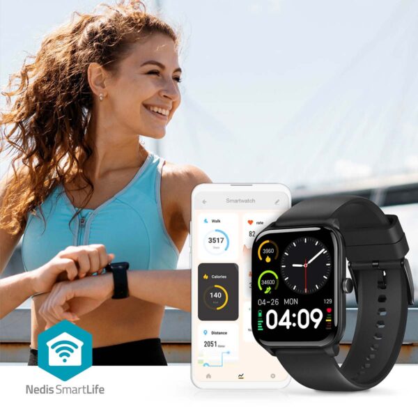 Nedis SmartLife Watch | IP68 | Fitness Tracker | Black