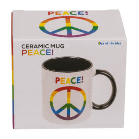 Out of the Blue Stoneware Mug - Peace