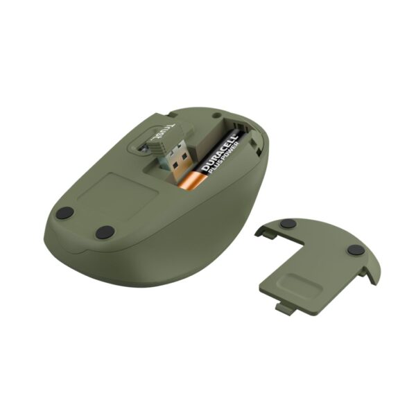 Trust Yvi+ Silent Wireless Mouse Eco - Green