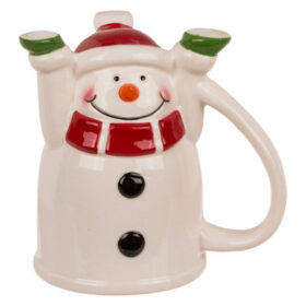 Out of the Blue Stoneware Mug Upside Down - Snow Man