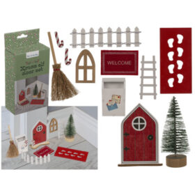 Out of the Blue Christmas X-mas Elf Door Set