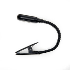 Kikkerland-Rechargeable-Clip-Book-Light-Black