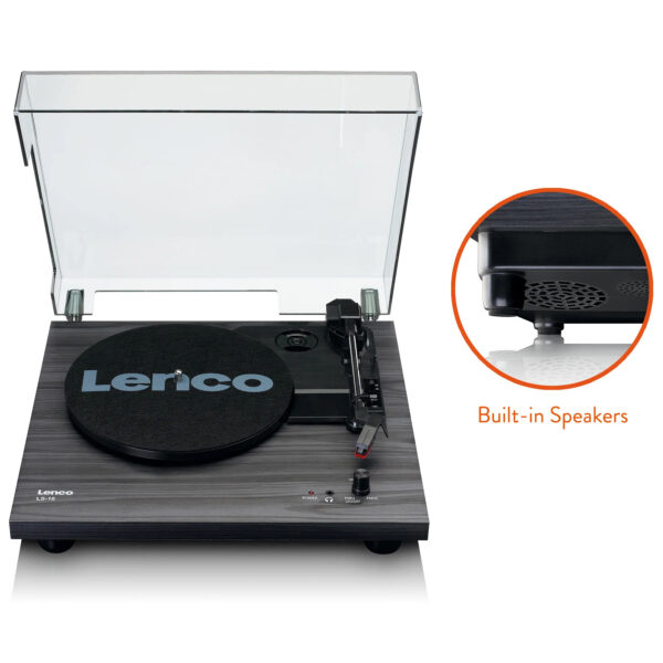 Lenco LS-10BK -Vinyl / Record Player | Built-in speakers | Black