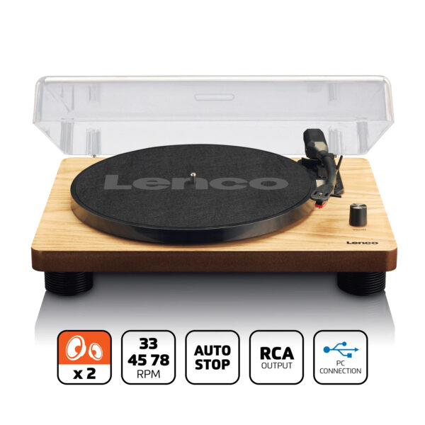 Lenco LS-50WD -Vinyl / Record Player | USB Enoding | Built-in speakers | Wood