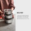 Black + Blum Multi-Function Steel Food Box Set Medium - 3pcs.