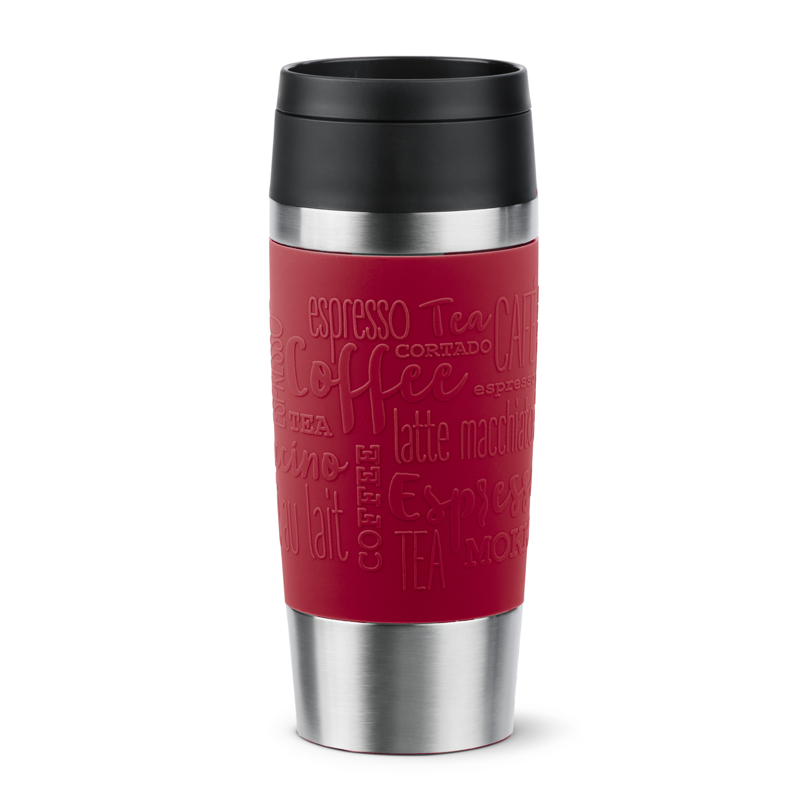 Tefal Classic Travel Mug Stainless Steel | 0.36L | Red