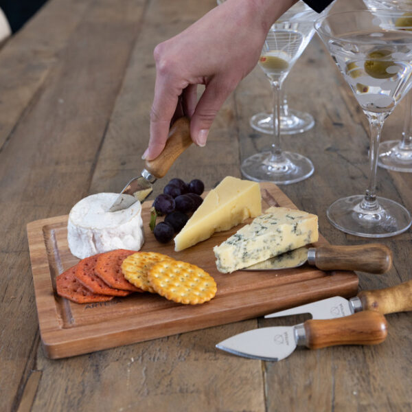 Artesà Acacia Wood Cheese Board & Knife Set - 5pcs.