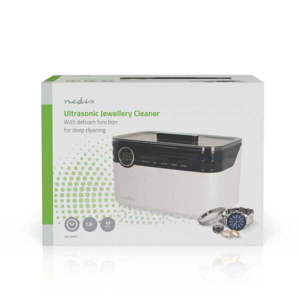 Nedis Ultrasonic Jewellery Cleaner | 1800 ml Tank | 3 Settings