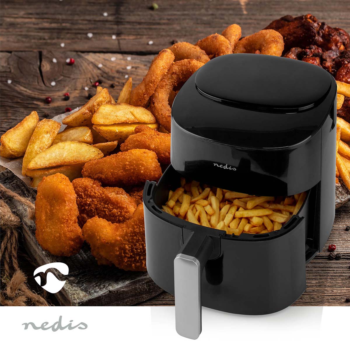 Nedis Hot Air Fryer 4.2L - Timer 240min