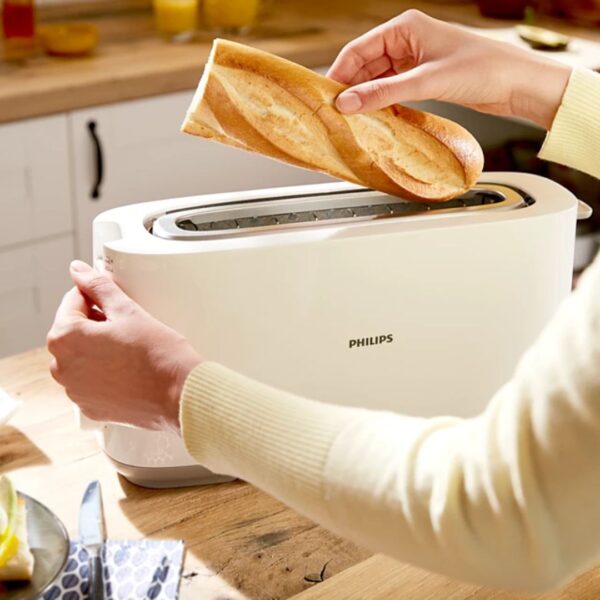 Philips Daily Collection Toaster | Long Shot | White