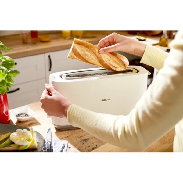 Philips Daily Collection Toaster | Long Shot | White