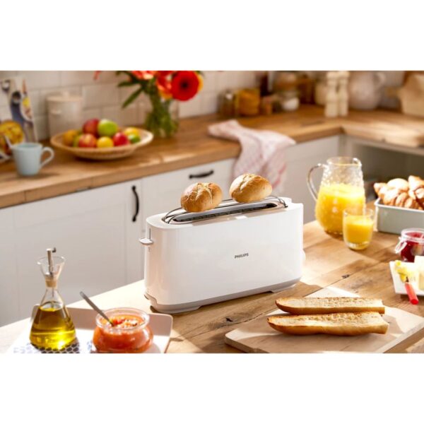 Philips Daily Collection Toaster | Long Shot | White