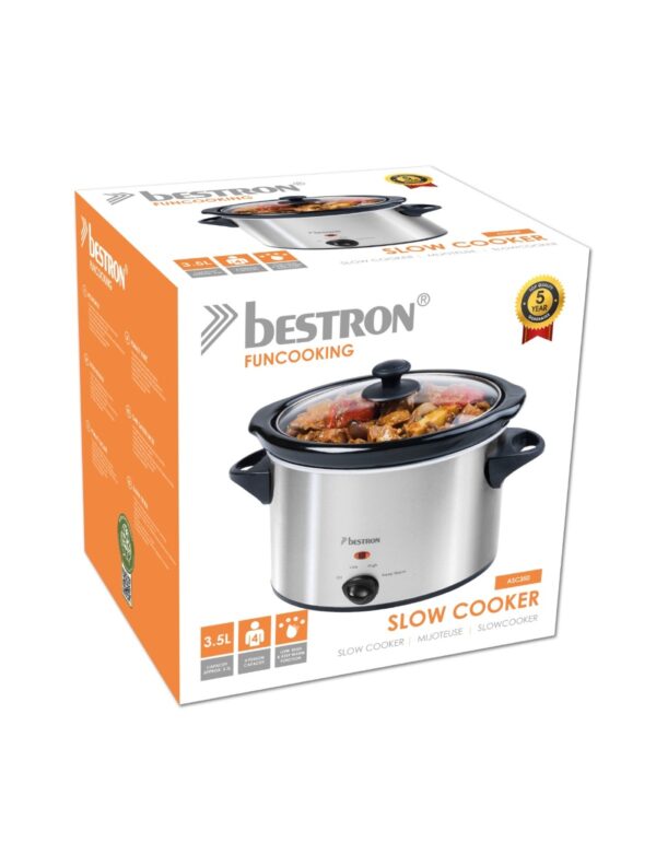 Bestron Slowcooker | 3.5L | 180W | RVS